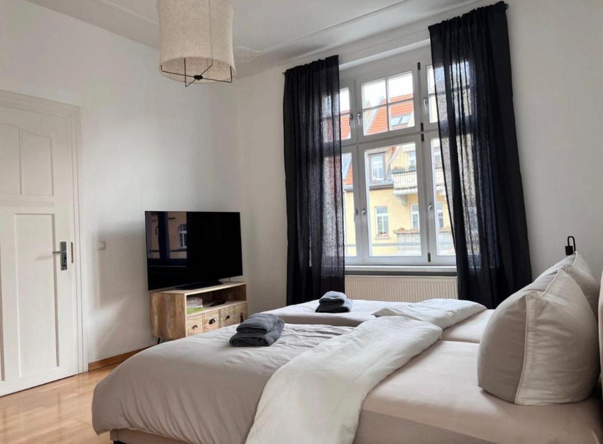 Feine Apartments In Der Suedstadt Von Erfurt Mit Kostenlosen Stellplatz & Flasche Wein Zur Begruessung Dış mekan fotoğraf